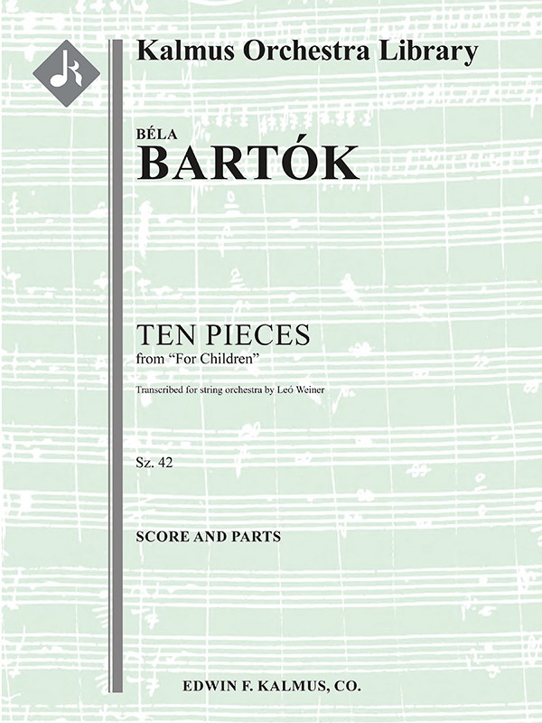 For Children, Sz. 42: Ten Pieces Conductor Score & Parts