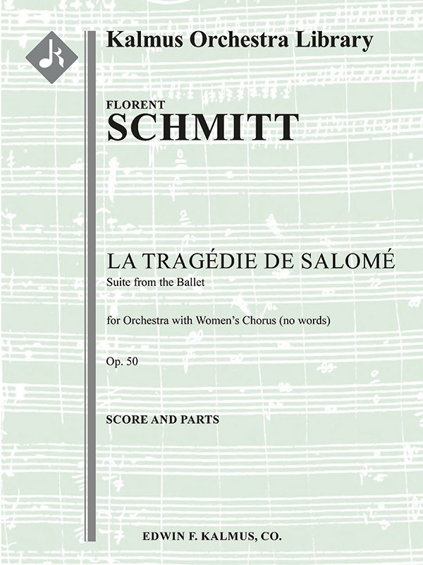La Tragedie De Salome, Op. 50 (Suite) Conductor Score & Parts