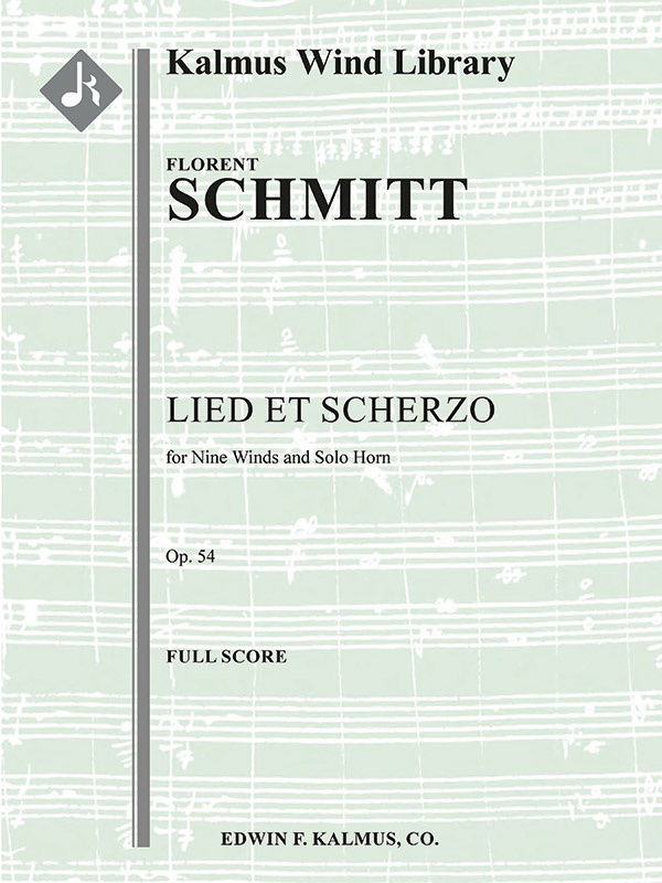 Lied Et Scherzo, Op. 54 For Solo Horn And Wind Nonet Conductor Score