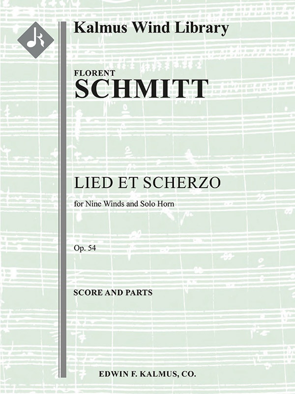 Lied Et Scherzo, Op. 54 For Solo Horn And Wind Nonet Conductor Score & Parts