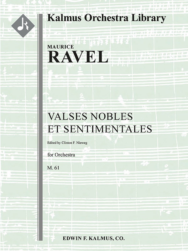 Valses Nobles Et Sentimentales, M. 61 Conductor Score & Parts