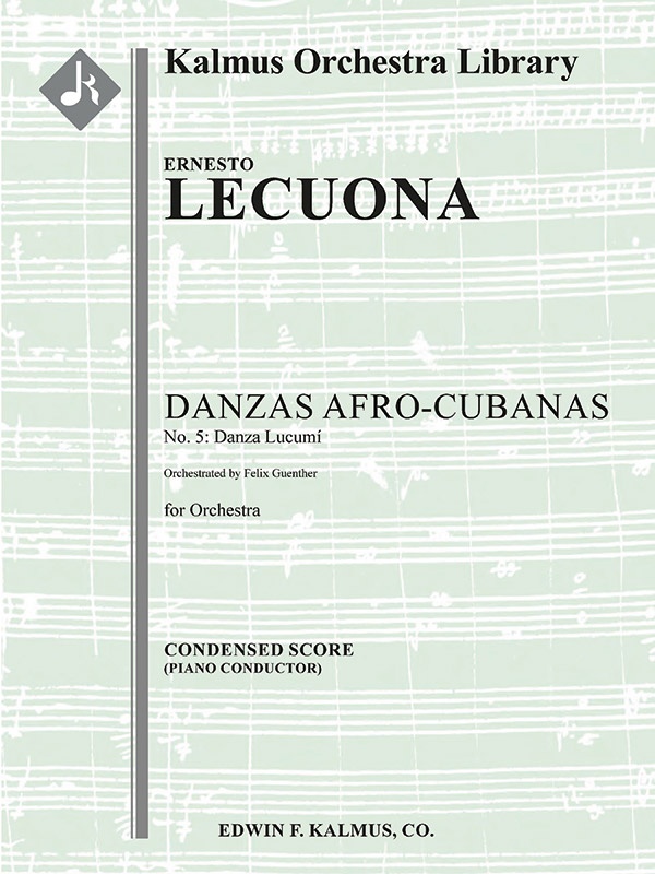 Danzas Afro-Cubanas, No. 5: Danza Lucumi Condensed Score