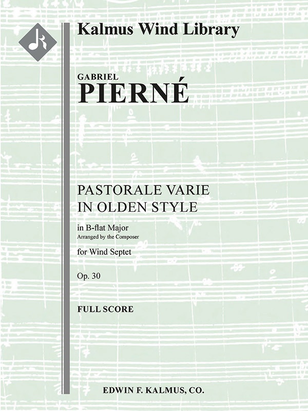 Pastorale Varie In Olden Style, Op. 30 Conductor Score