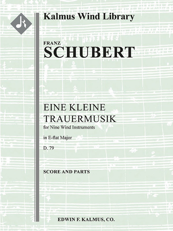 Eine Kleine Trauermusik, D. 79 Conductor Score & Parts