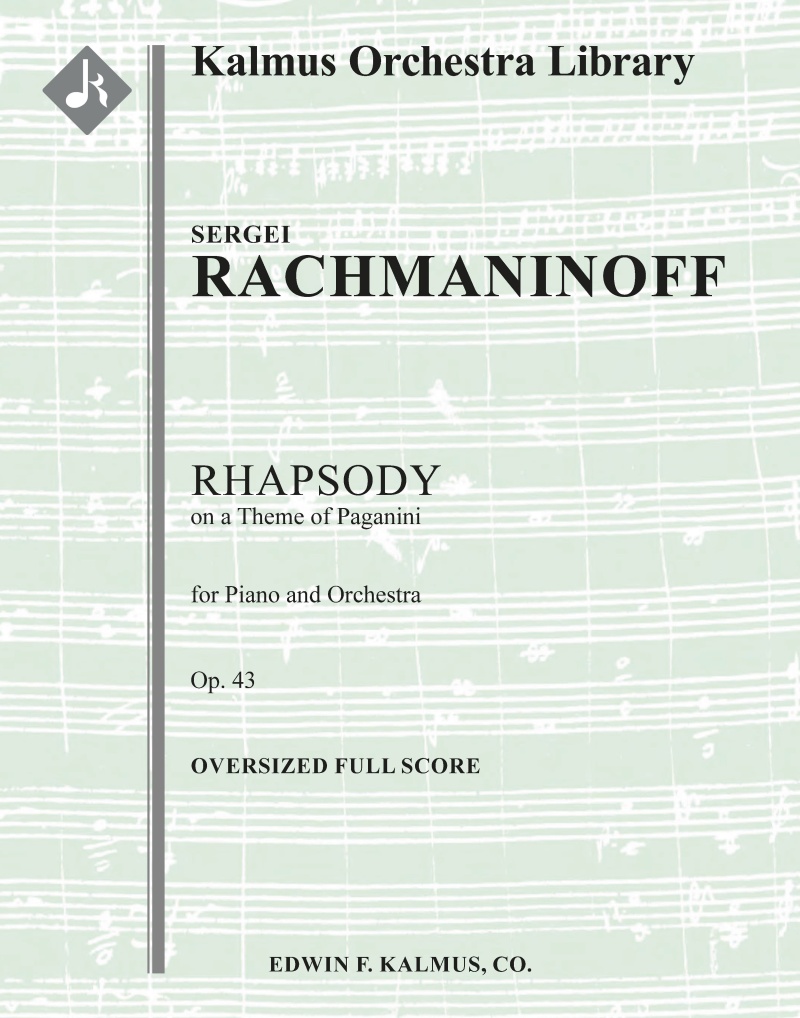 Rhapsody on a Theme of Paganini, Op. 43 — Oversized Score