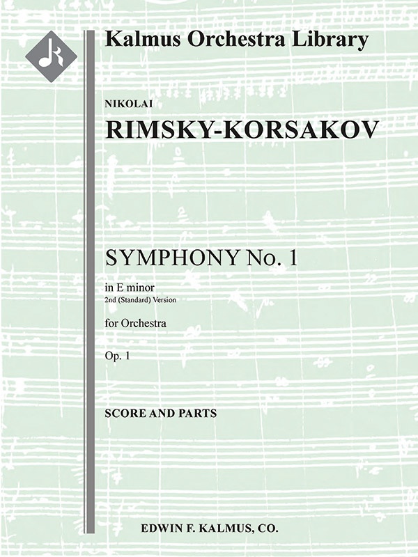 Symphony No. 1 In E Minor, Op. 1 (2Nd Version) Score And Parts