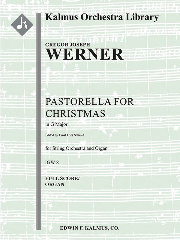 Pastorella For Christmas In G Major, Igw 8 Conductor Score