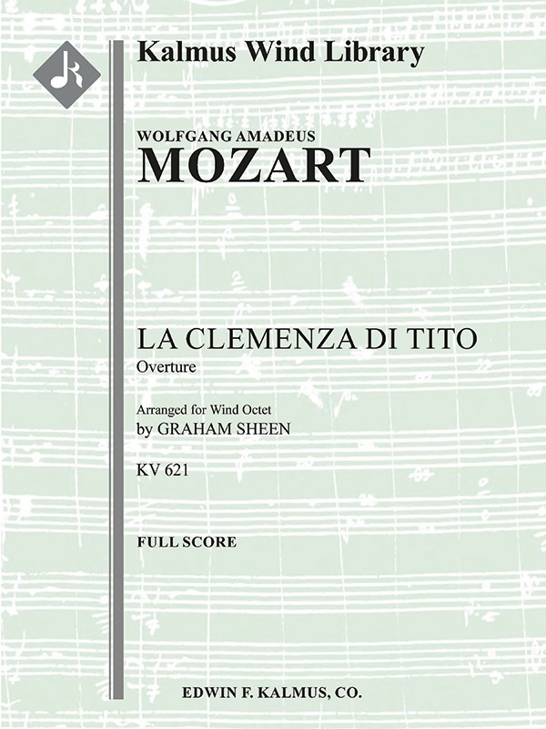 La Clemenza Di Tito, K. 621: Overture Conductor Score