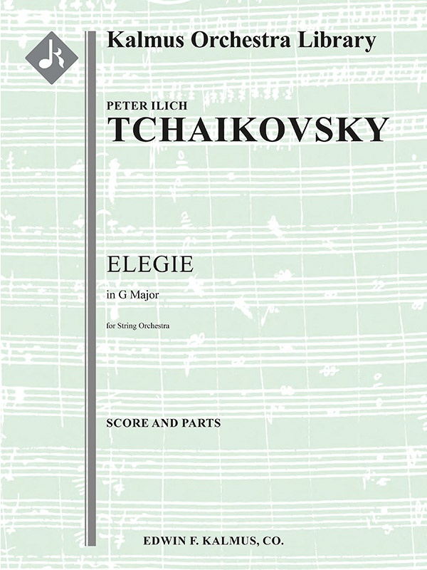 Elegie In G Major Score And Parts