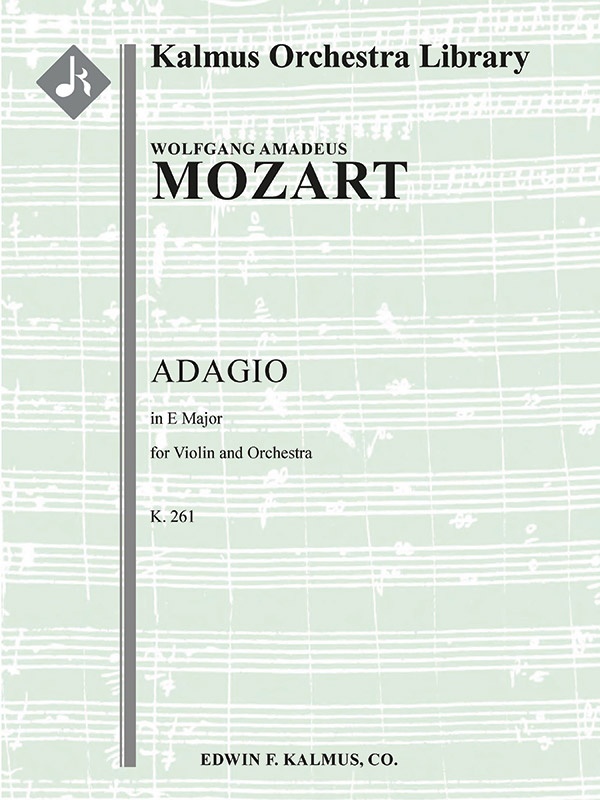 Adagio In E Major, K. 261 Solo Violin Part