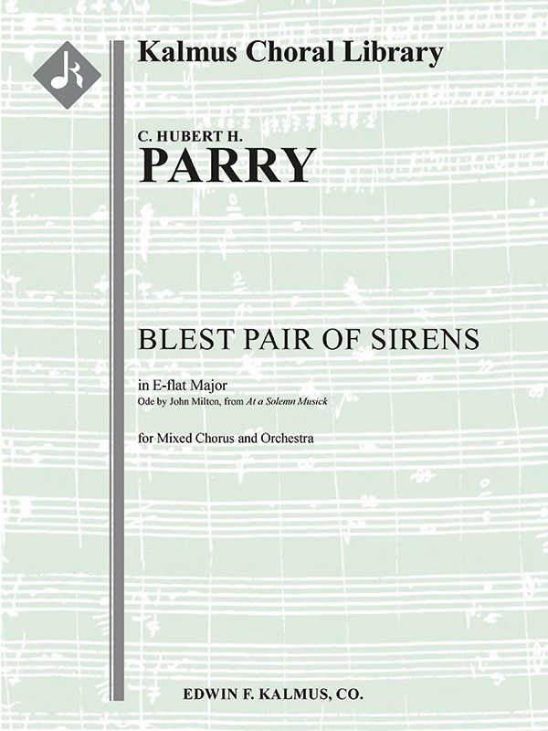 Blest Pair Of Sirens (At A Solemn Music) Conductor Score & Parts