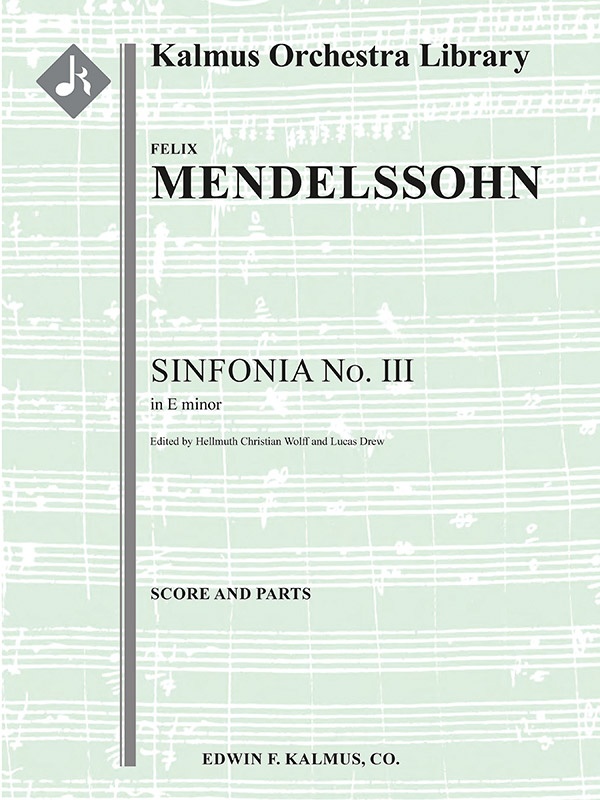 Sinfonia No. 3: String Symphony In E Minor Score And Parts
