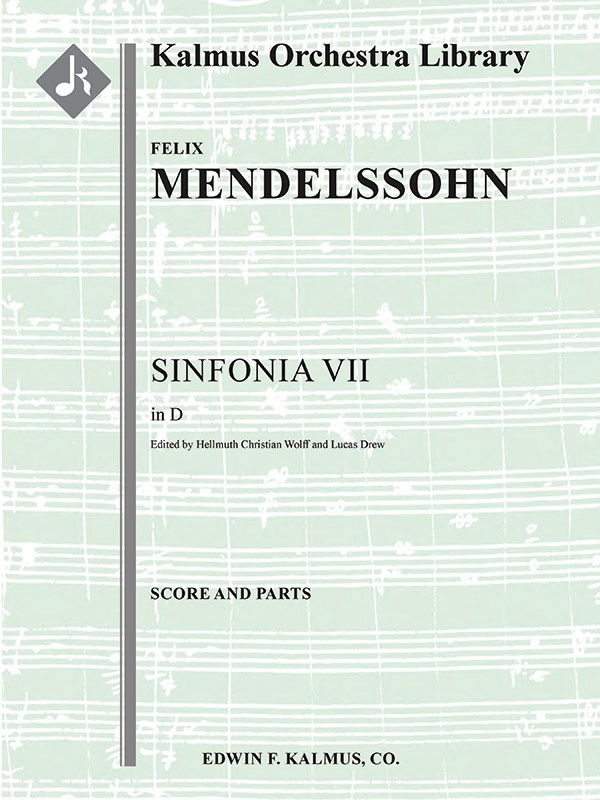Sinfonia No. 7: String Symphony In D Minor Score And Parts