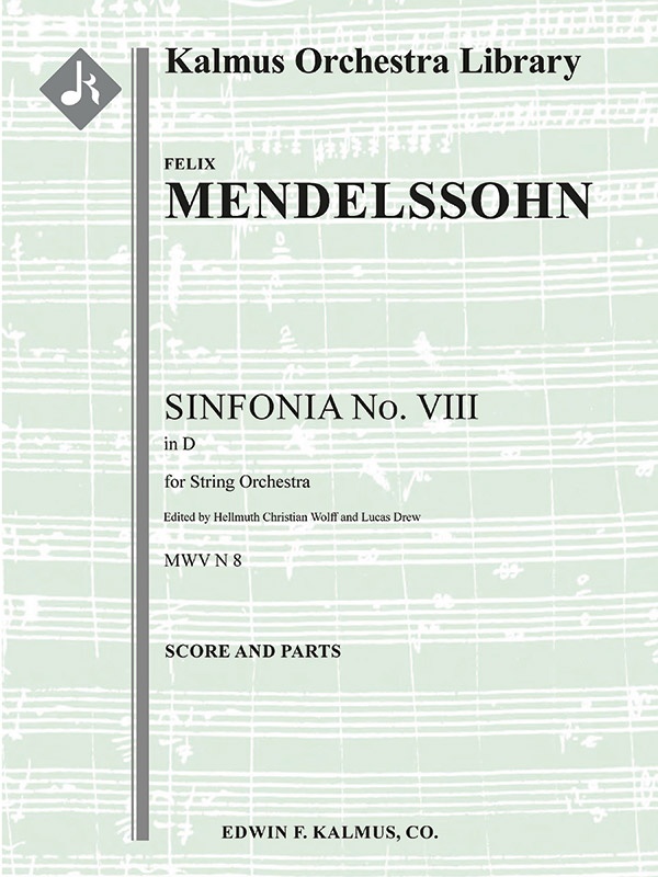Sinfonia No. 8: String Symphony In D Conductor Score & Parts