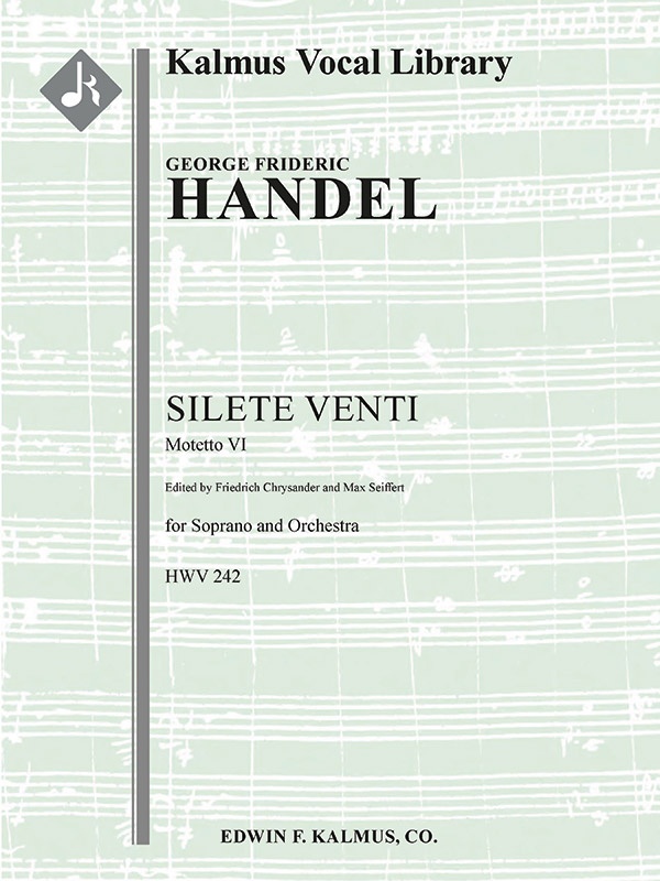 Silete Venti, Hwv 242 Conductor Score