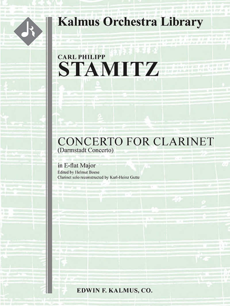 Concerto For Clarinet In E-Flat (Darmstadt Concerto) Score And Parts