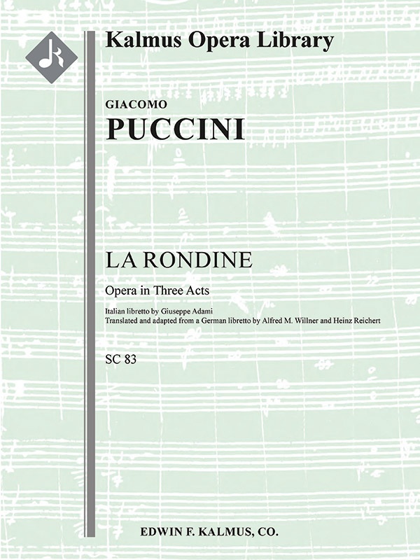 La Rondine (The Swallow) (Complete) Conductor Score