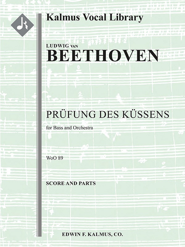 Pruefung Des Kuessens, Woo 89 (Concert Aria) Conductor Score & Parts