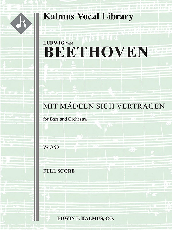 Mit Maedeln Sich Vertragen, Woo 90 (Concert Aria) Conductor Score