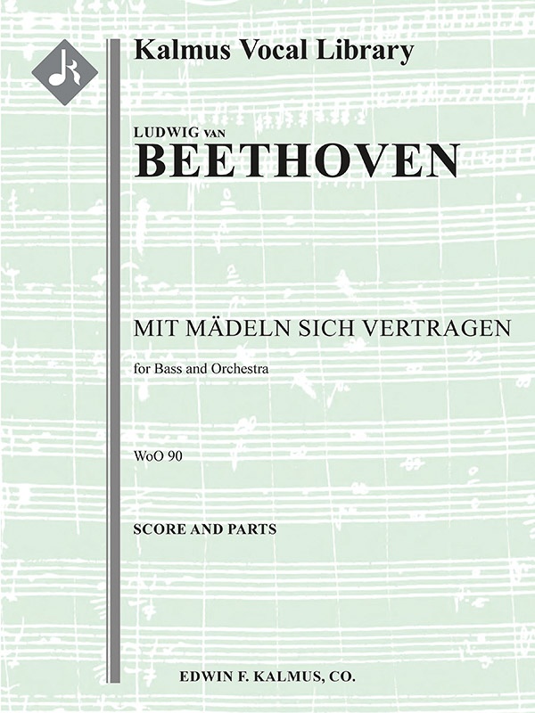 Mit Maedeln Sich Vertragen, Woo 90 (Concert Aria) Conductor Score & Parts