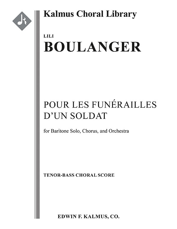 Pour Les Funerailles D'un Soldat T/B Choral Score
