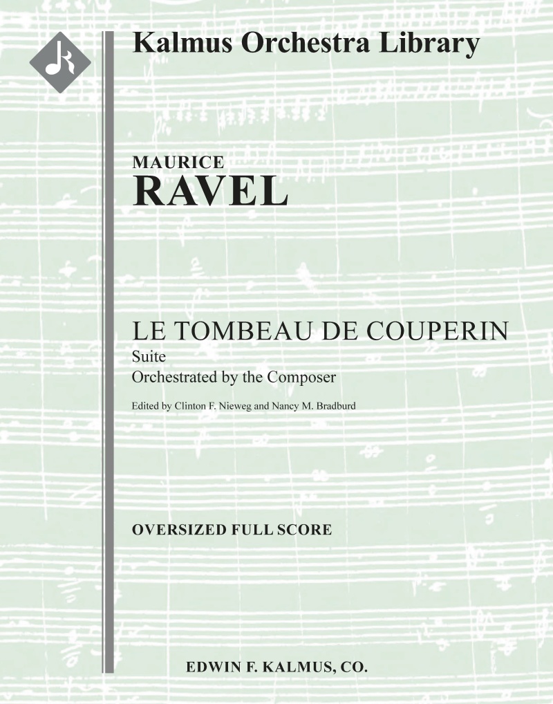Le Tombeau De Couperin: Suite (Composer's Transcription) Oversized Score
