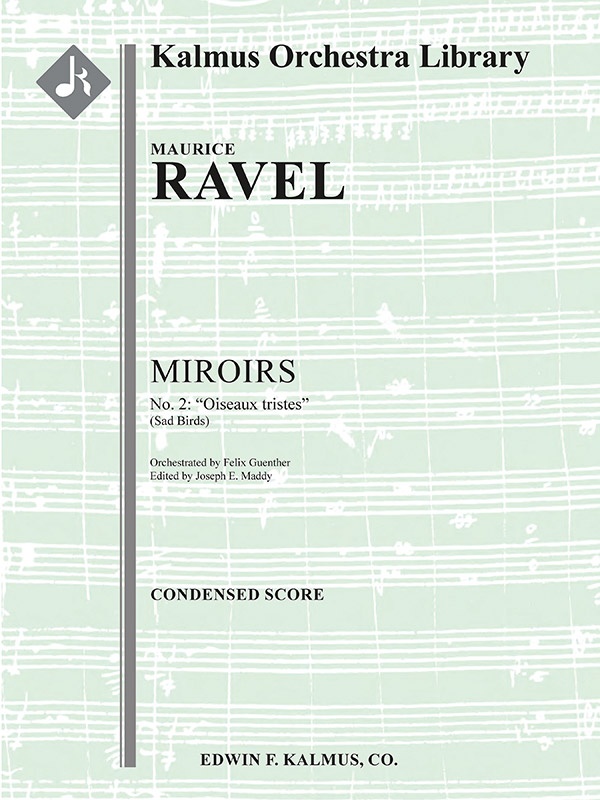 Miroirs No. 2: Oiseaux Tristes Conductor Score