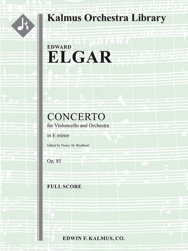 Concerto For Cello In E Minor, Op. 85 Full Score