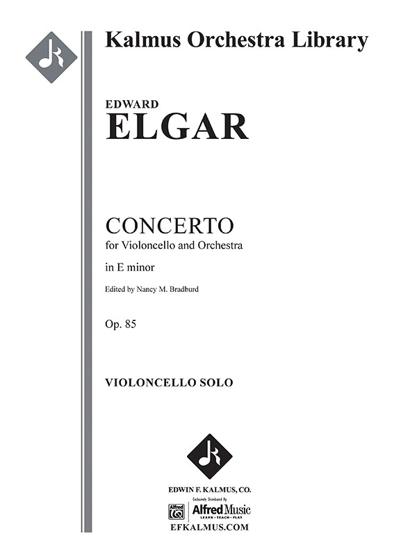 Concerto For Cello In E Minor, Op. 85 Solo Cello Part