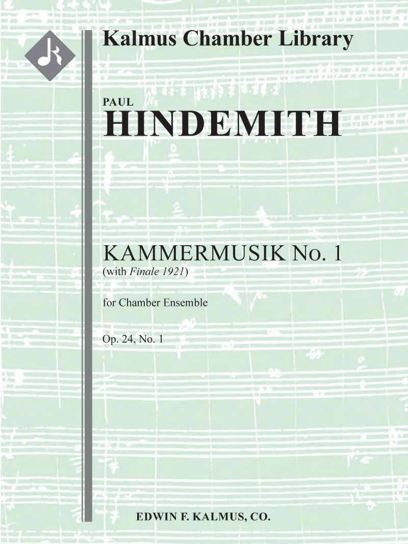 Kammermusik No. 1 (With Finale 1921), Op. 24, No. 1 Conductor Score & Parts