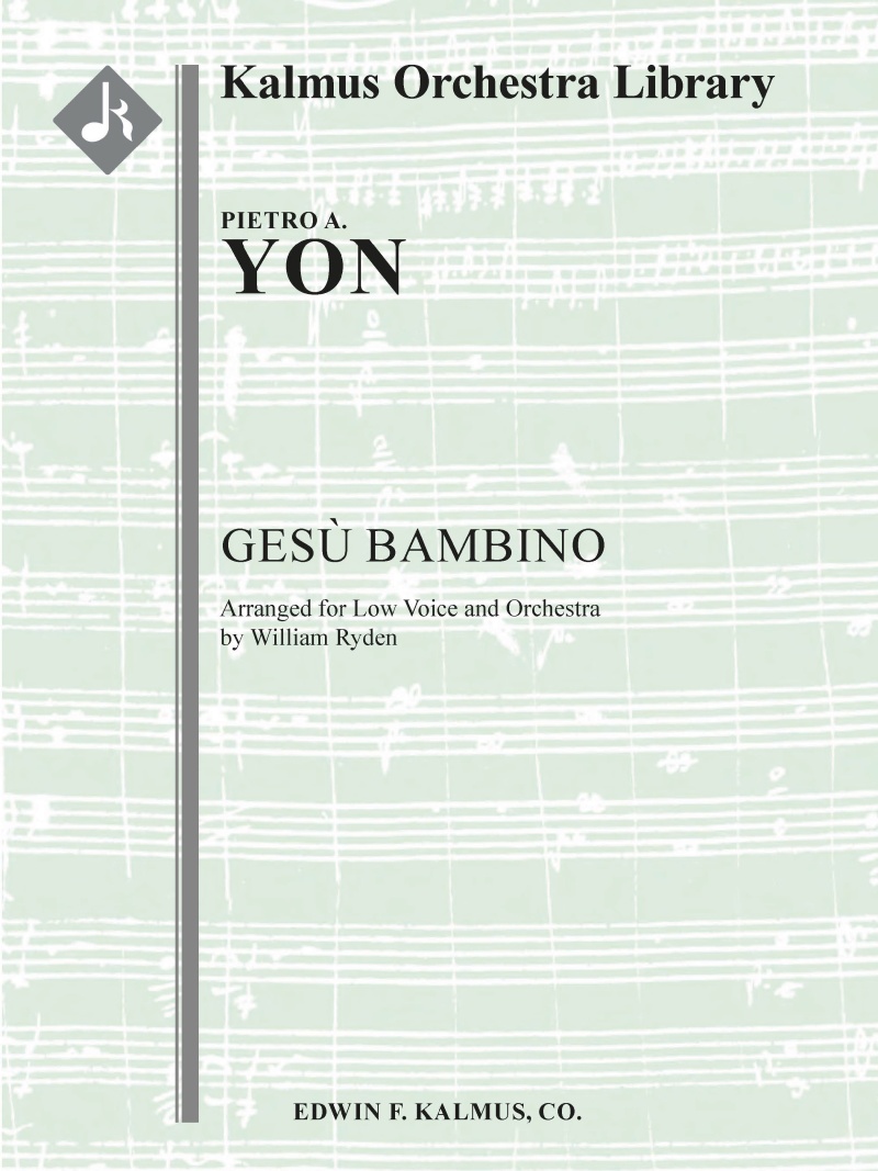 Gesu Bambino (Orchestration For Low Voice, D) Full Score