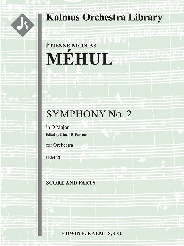 Symphony No. 2 In D, Iem 20 Conductor Score & Parts