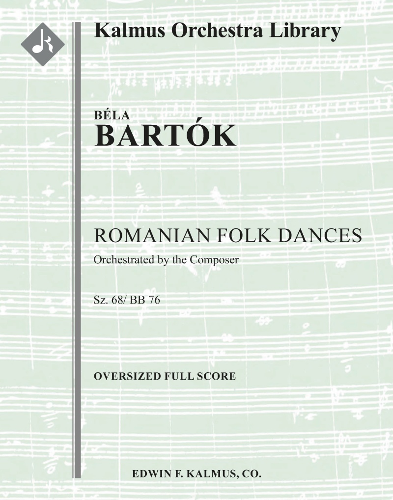 Romanian Folk Dances, Sz. 68/ Bb 76 Oversized Score
