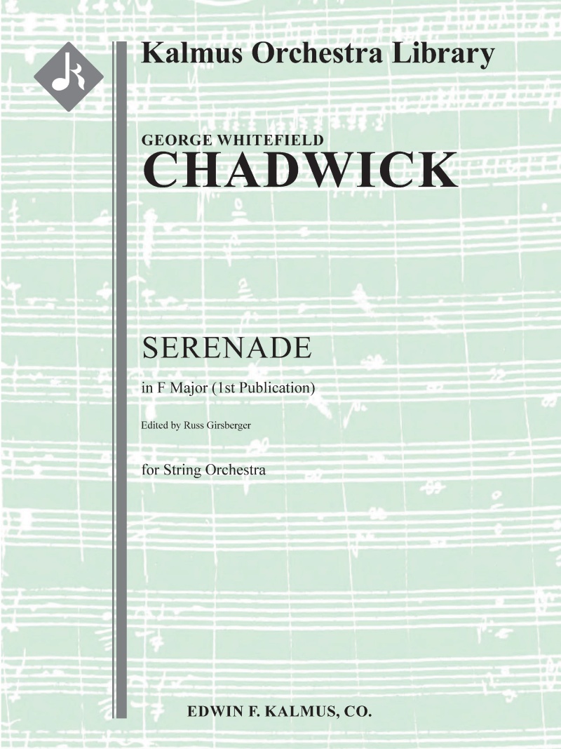 Serenade In F (1St Publication) Conductor Score