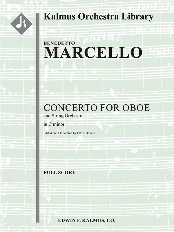 Concerto For Oboe In C Minor Conductor Score