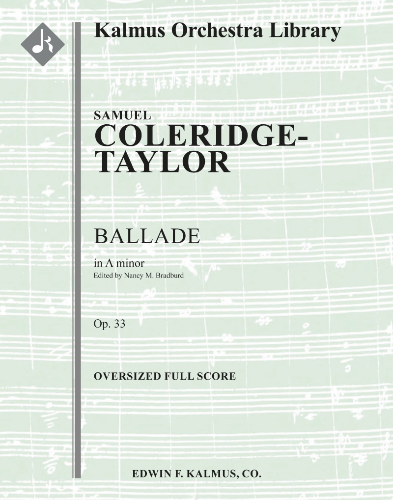 Ballade In A Minor, Op. 33 Oversized Score