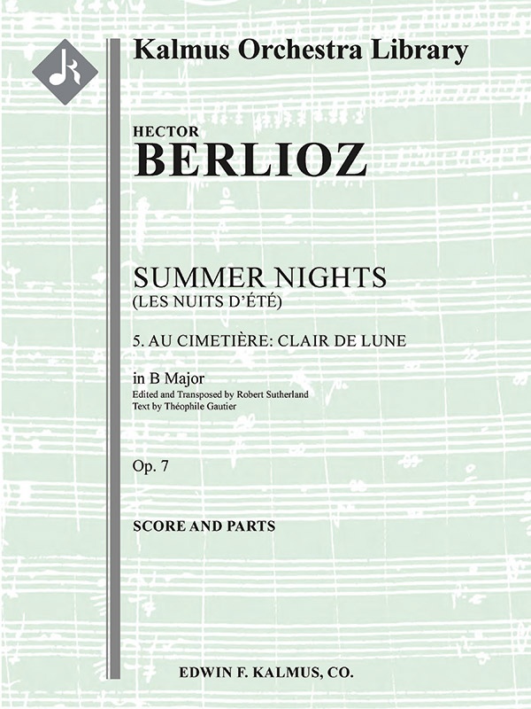Summer Nights, Op. 7: 5. Au Cimetière: Clair de Lune
