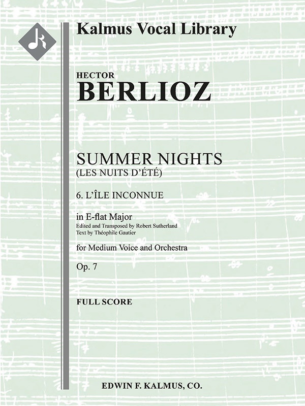 Summer Nights, Op. 7 (Les Nuits D'ete): 6. L'isle Inconnue (Transposed In E-Flat) Full Score