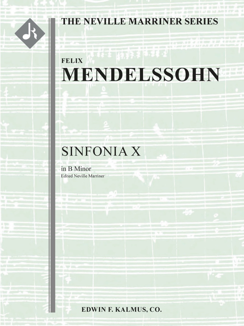 Sinfonia No. 10: String Symphony In B Minor Conductor Score
