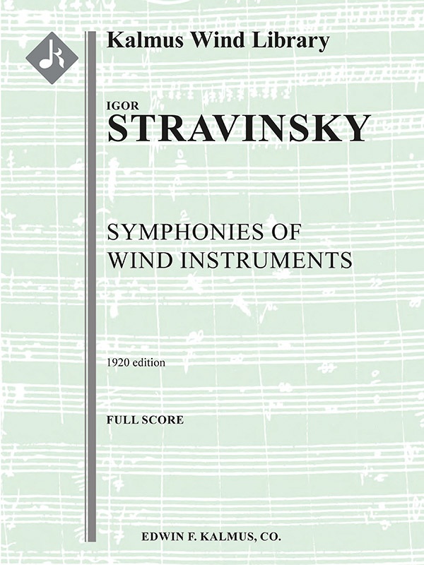 Symphonies Of Wind Instruments (1920) Conductor Score