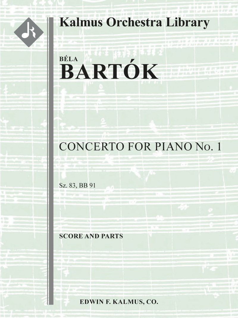 Concerto For Piano No. 1, Sz.83 Conductor Score & Parts