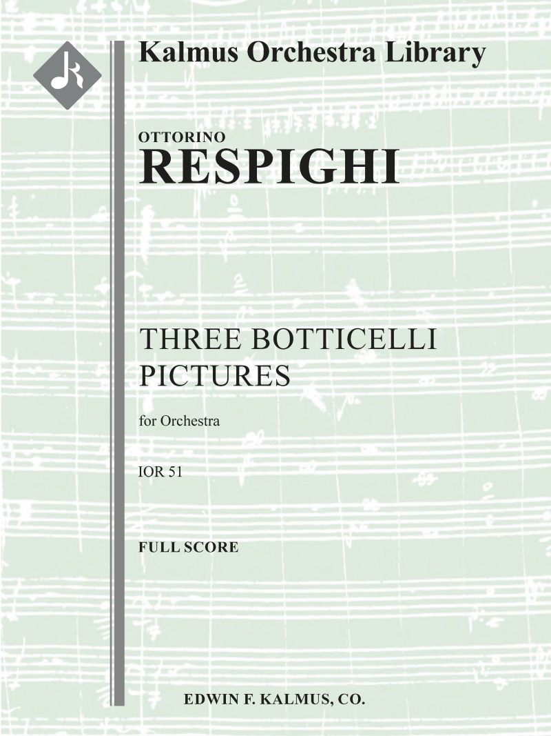 Three Botticelli Pictures (Botticelli Triptych) Conductor Score