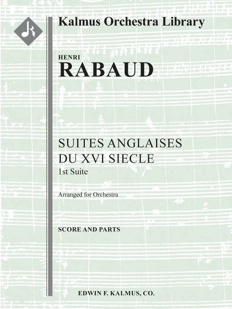 Suites Anglaises Du Xvi Siecle: 1St Suite Conductor Score & Parts
