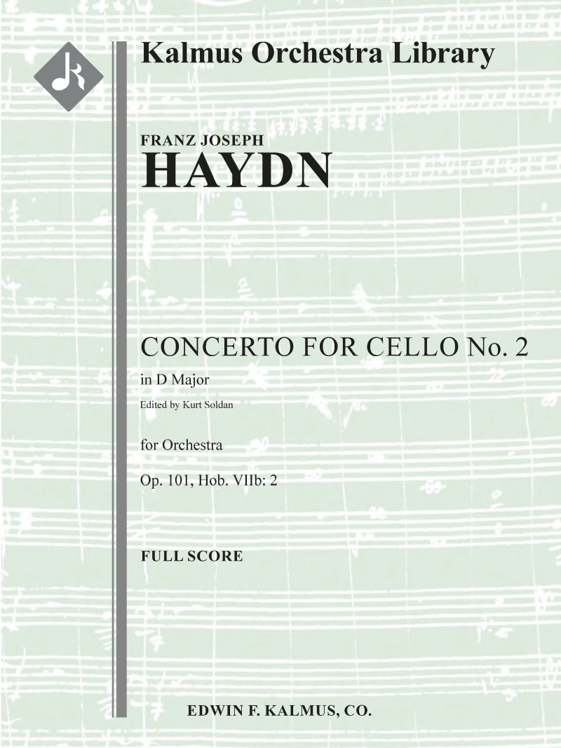 Concerto For Cello No. 2 In D, Op. 101 (Hob.Viib:2) Conductor Score