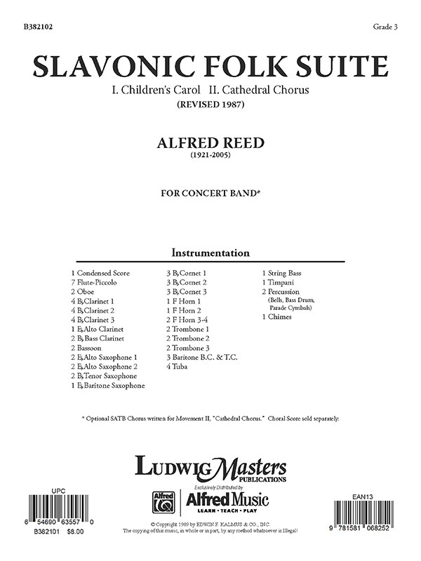 Slavonic Folk Suite Score