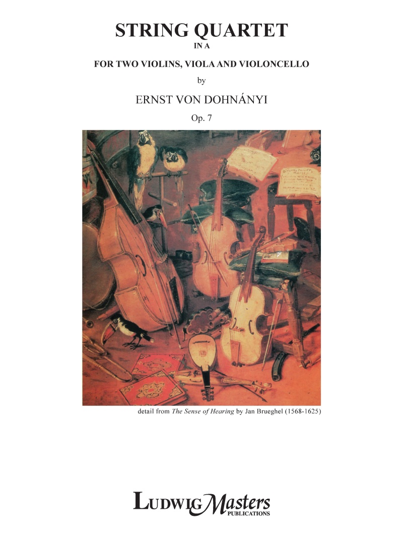 String Quartet No. 1 In A, Op. 7 Score And Parts