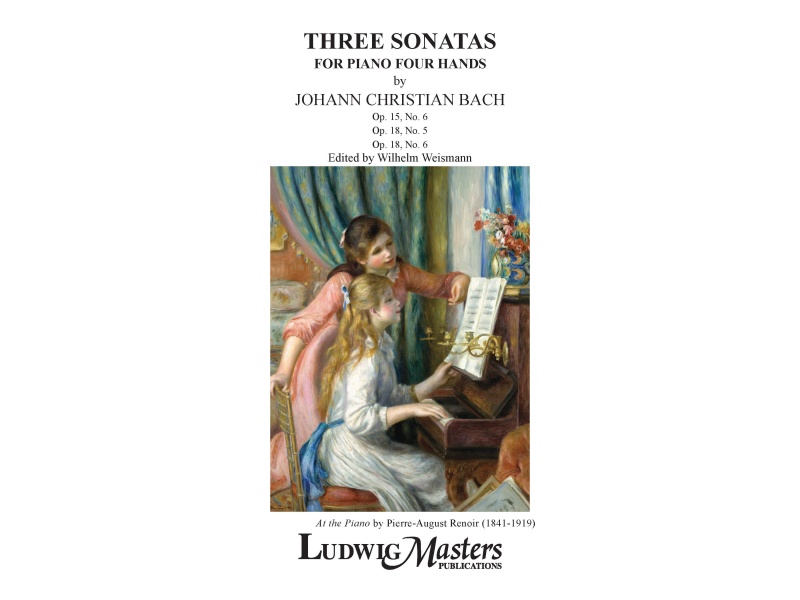Three (3) Sonatas For Keyboard Four Hands Book