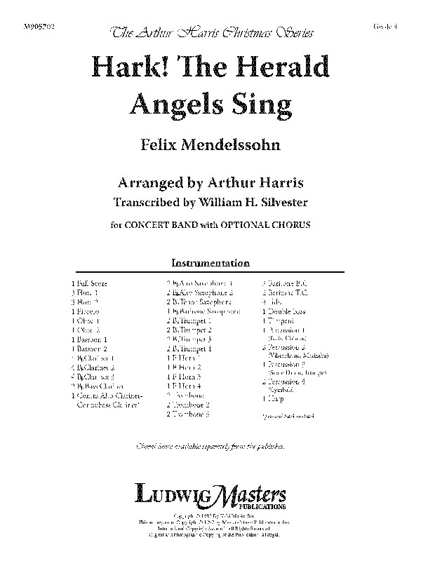 Hark! The Herald Angels Sing: A Christmas Carol Full Score