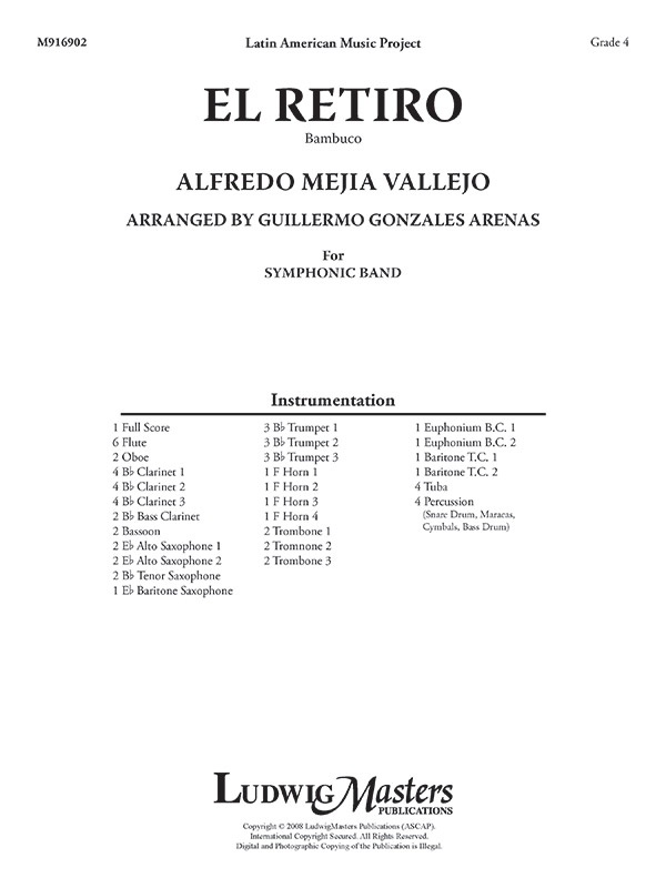 El Retiro: A Bambuco Conductor Score