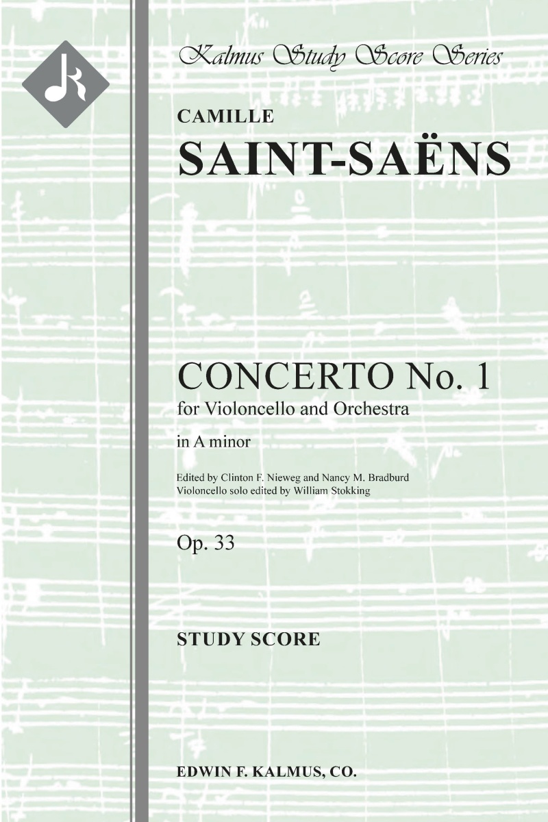 Concerto For Cello No. 1 In A Minor, Op. 33 Study Score
